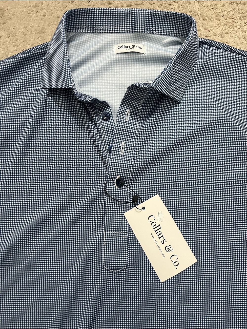 NWT Collars & Co. Dress Collar Polo